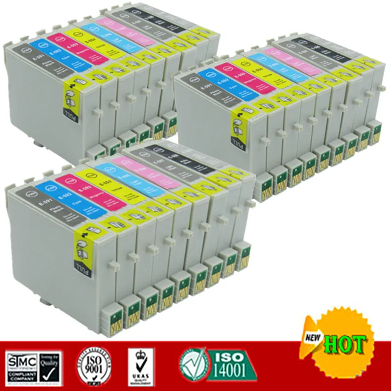 Совместимые чернильные картриджи для T0591-T0599 костюм Epson Stylus Photo R2400 | Компьютеры и