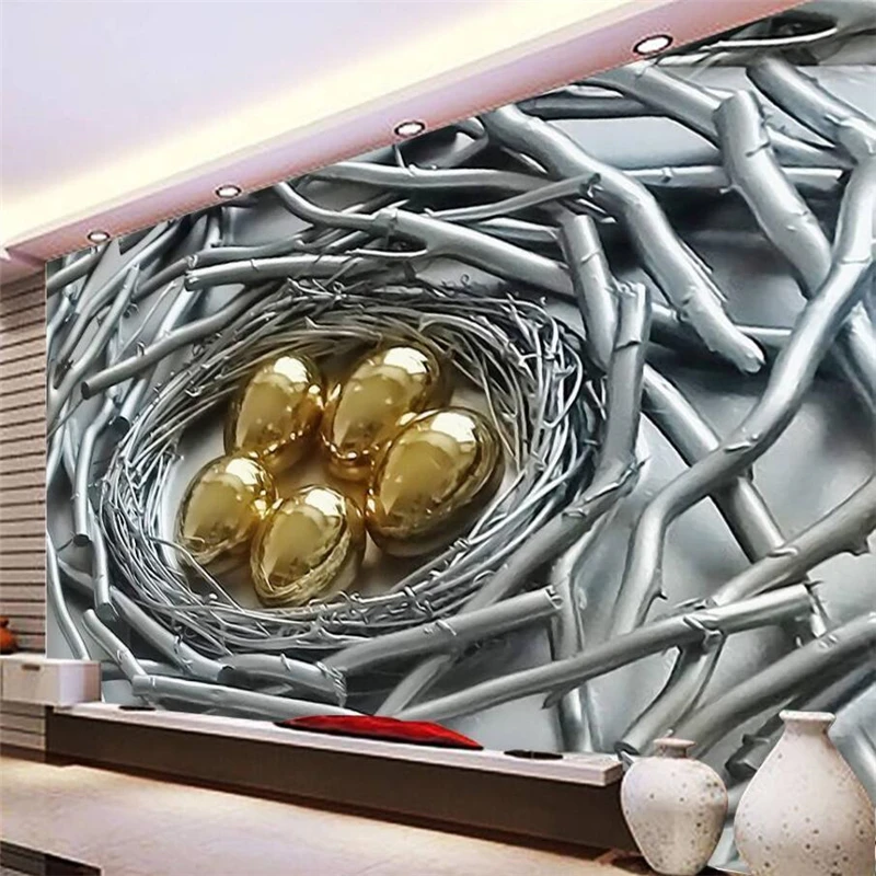 Рельефная настенная декоративная картина wellyu Nest 3D фон настенное украшение