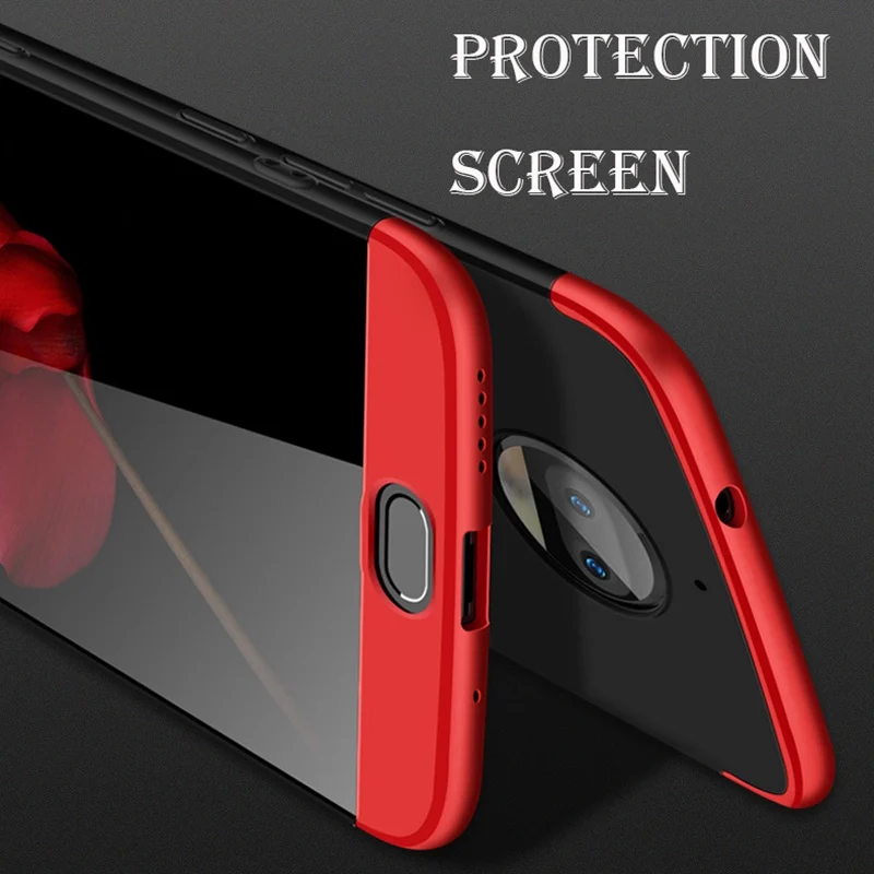 3 In 1 Matte PC Protection Ultra Thin Case for Motorola Moto G7 Power Shockproof G5S Plus G6 Fundas |