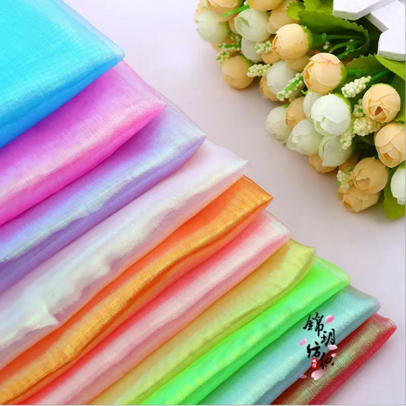 Свадебное и Рождественское украшение органза ткань для платья кукольные ткани