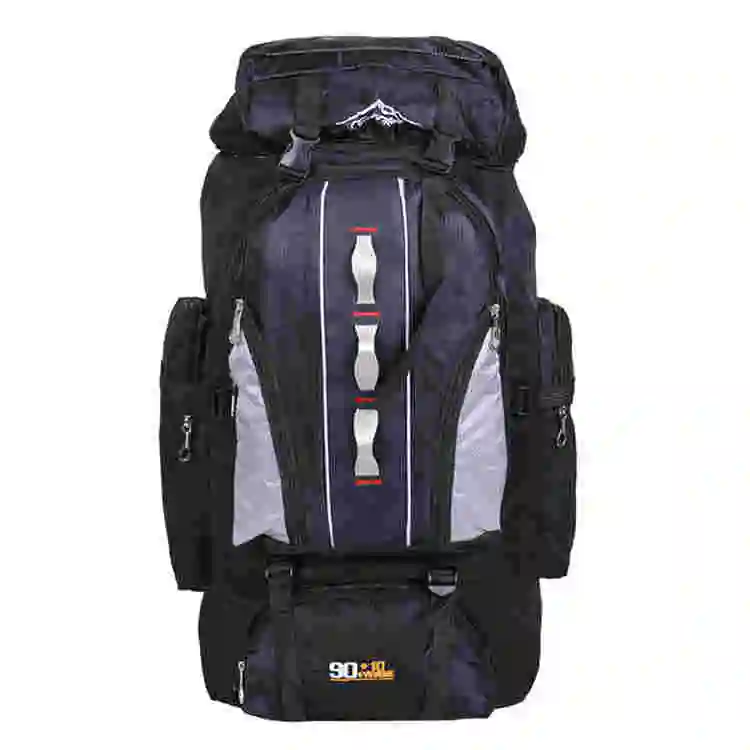 100L black 100L Водонепроницаемый Открытый альпинистский походный рюкзак горные спортивные дорожные сумки для мужчин, женщин 100L большой емкости походные рюкзаки - Цвет: 100L black
