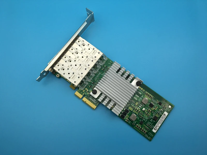 Новая сетевая карта I350 4SFP PCI E x4 F4 Gigabit четырехпортовый Серверный Сетевой адаптер