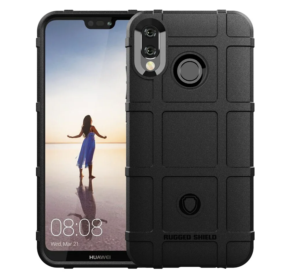 Роскошный бронированный силиконовый чехол для телефона Huawei Mate 20 lite P20 Pro Plus Lite Nova 3