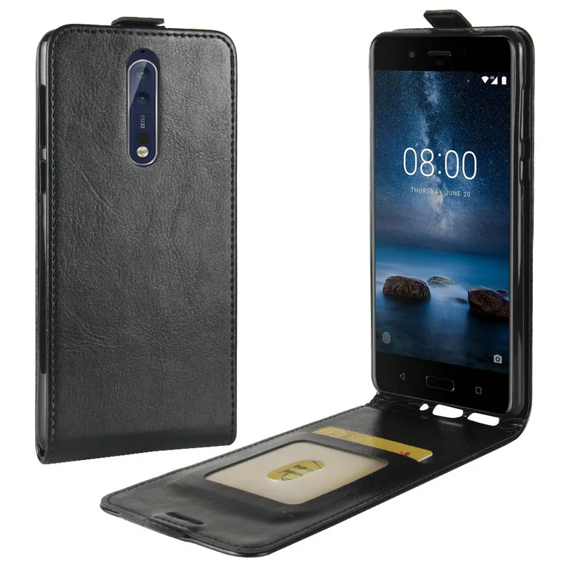 Роскошный кожаный чехол WIERSS в стиле ретро для Nokia 8 Nokia8 TA 1012 5 3 дюйма кожаные флип