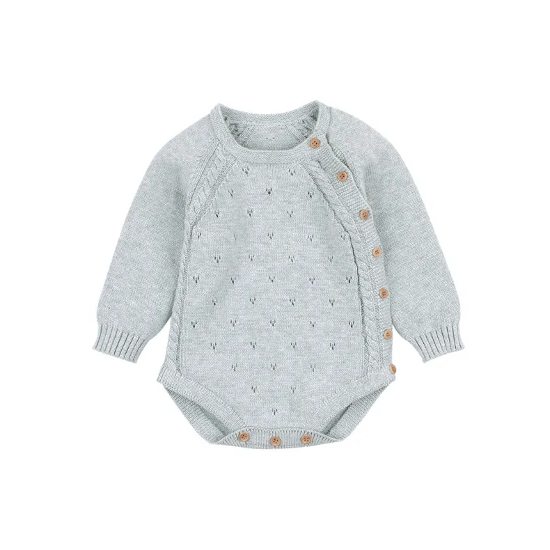 Детские Боди; топы; модные яркие цвета; для новорожденных; Infantil Bebes; Вязаный комбинезон; осенняя одежда с длинными рукавами для маленьких детей; Новинка