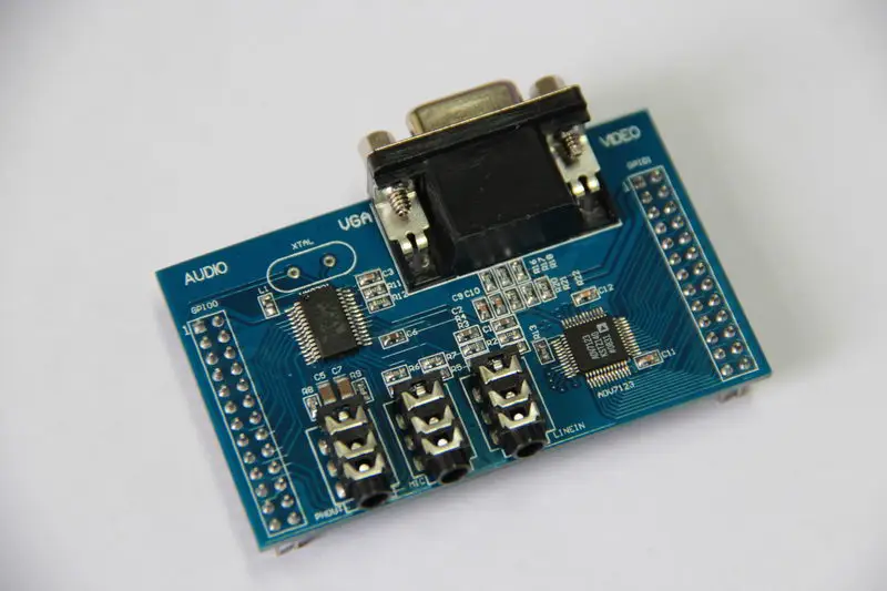 

For WM8731 TLV320AIC23 ADV7123 digital audio VGA display module