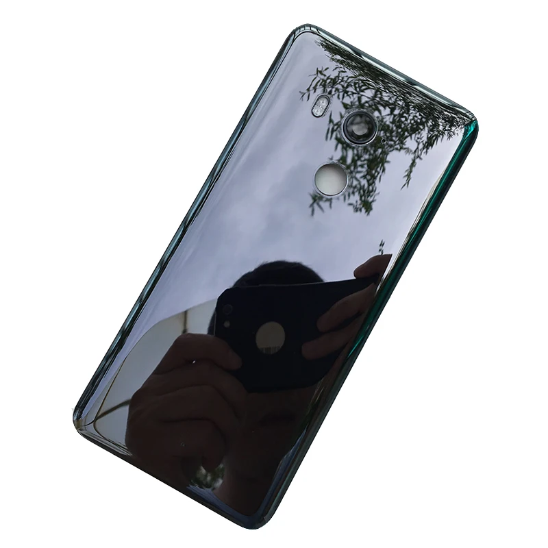 ZUCZUG, стеклянный задний корпус для htc U11 Plus, чехол на батарейку, чехол на заднюю панель с объективом камеры+ логотип