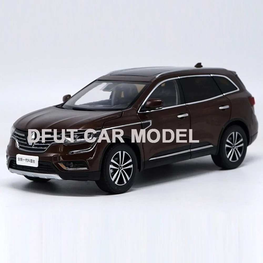 Коричневый Игрушечный автомобиль KOLEOS из 1:18 сплава, модель детских игрушечных машин, оригинальные авторизованные Аутентичные детские игрушки - Цвет: Коричневый