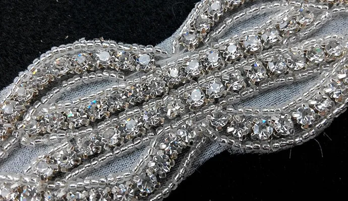 Аксессуары для свадебного костюма 4 см длина 1 ярд|iron on trim|beaded applique trimcostume trim |
