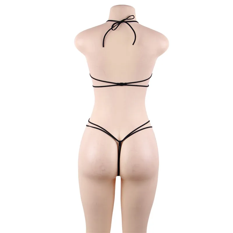 Сексуальное женское нижнее белье открытая промежность спина эротическое боди