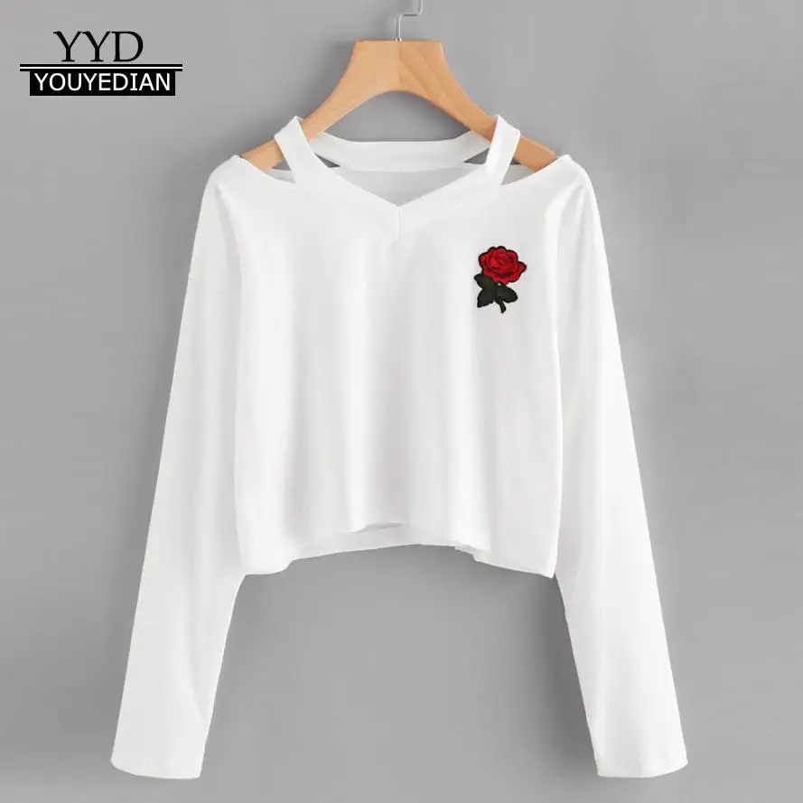 Модные женские толстовки кофты с длинным рукавом Толстовка принтом роз