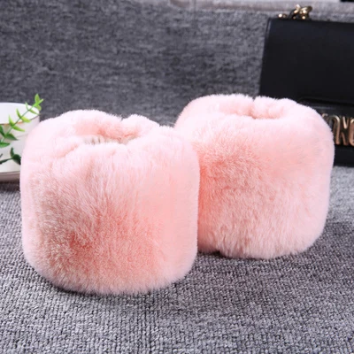 pink Модные женские аксессуары, одежда, гетры, манжеты, чистый сон, ложные манжеты, негабаритные, искусственный кроличий мех, манжеты, браслет из волос на запястье - Цвет: pink