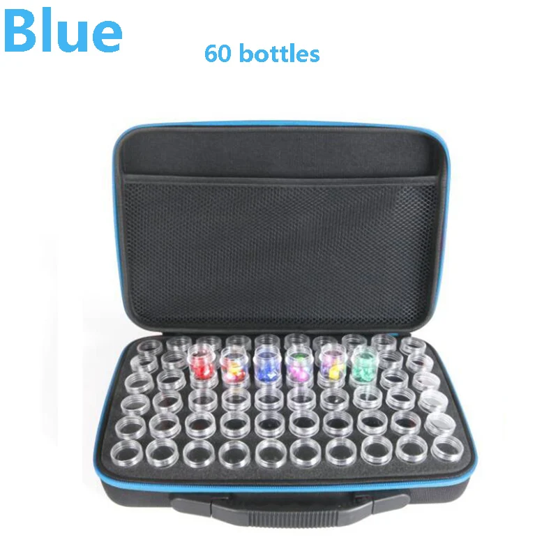 60 бутылок коробка для алмазной живописи контейнер инструментов хранения чехол