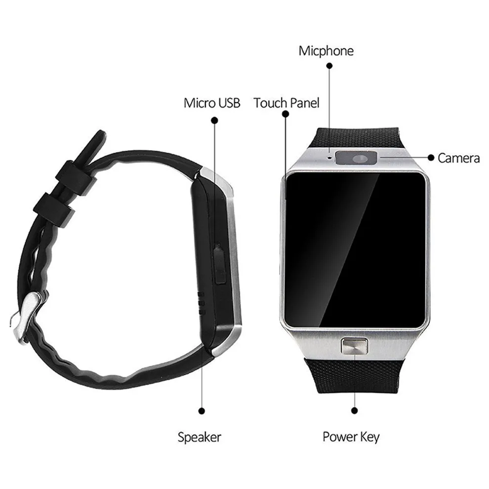 Новые Модные Смарт-часы Bluetooth Smartwatch С sim-картой TF Solt шагомер наручные часы для Android IOS смарт-телефоны часы для мужчин
