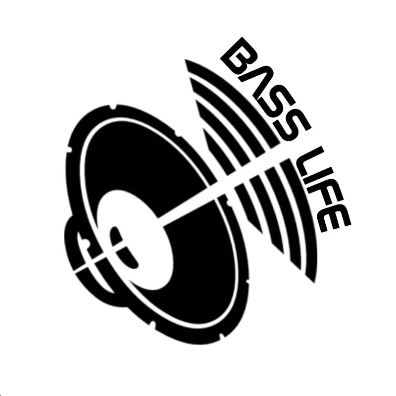 11 8 см * 12 5 Bass Life Автомобильная наклейка на оконное стекло сабвуфер для