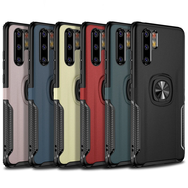 Luxury Shockproor Armor Case For Huawei Honor 20 Pro P20 Honor20 Mate Lite Phone Car Holder Ring Back Cover | Мобильные телефоны и