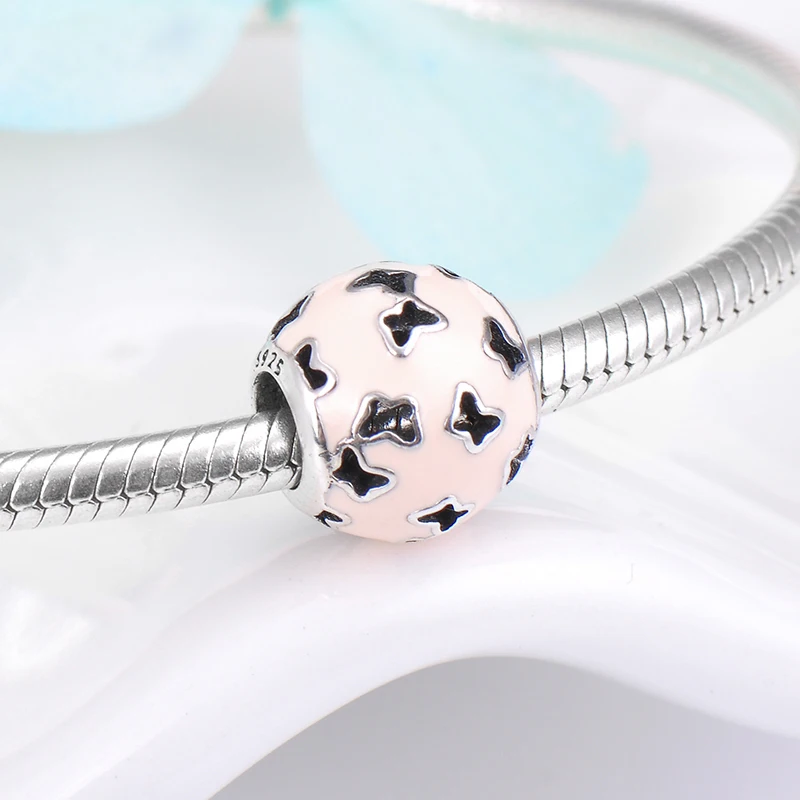 Настоящие подвески из стерлингового серебра 925 пробы с розовыми полыми