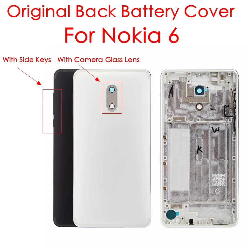 Оригинальная задняя крышка батарейного отсека для Nokia 6 + боковые кнопки