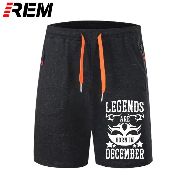 

REM short pants Legends Are Born In December Novelty O-Neck Short Cotton Men Birthday Present panties short pants
