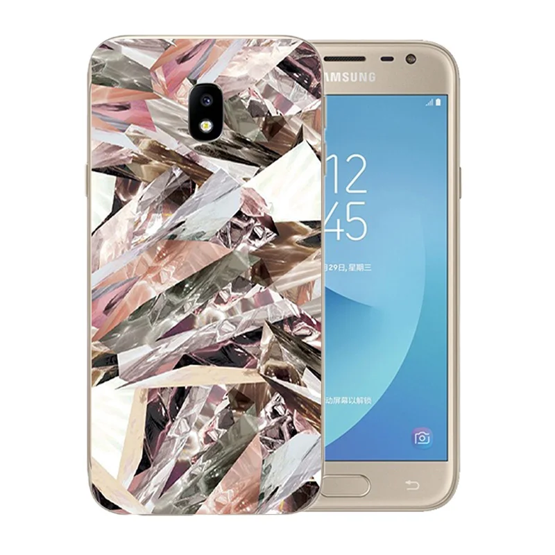 Чехол для телефона Samsung J3 2017 силиконовый чехол J330F тонкий мягкий ТПУ с 3D принтом