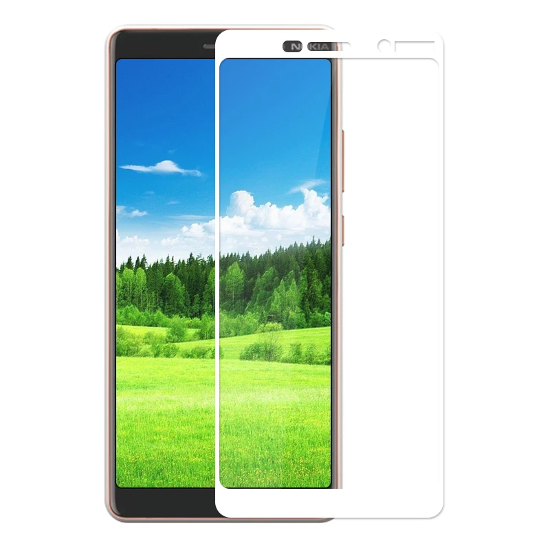Полное покрытие закаленное стекло для Nokia 7 Plus Защита экрана 6 0 дюймов защитная