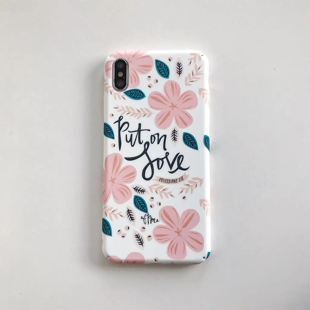 Luminous Case For iPhone 8 7 XR X XS Leaves Plus 6 6s 5 5S SEXS MAX Capinhas Fundas Capa |