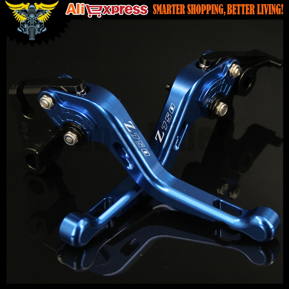 С логотипом (Z750) 2 пальца короткие рычаги сцепления для мотоцикла Kawasaki Z750 (не Z750S