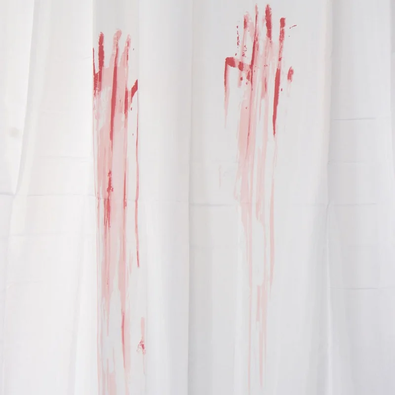 Забавные Товары для ванной из полиэфирной ткани с принтом отпечатков пальцев