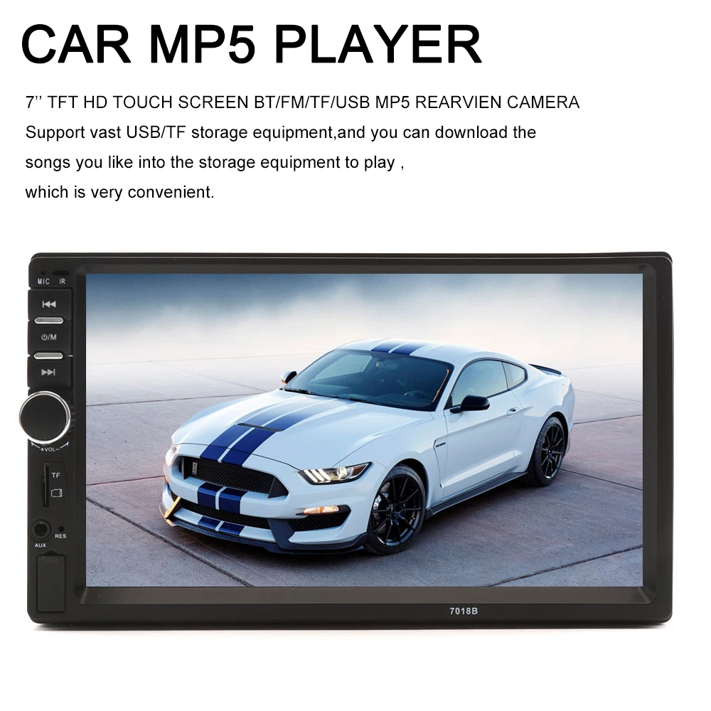 2 Din автомагнитола общие модели автомобилей 7 ''дюймовый ЖК сенсорный экран мультимедийный плеер Bluetooth автомобильный аудио поддержка камера заднего вида