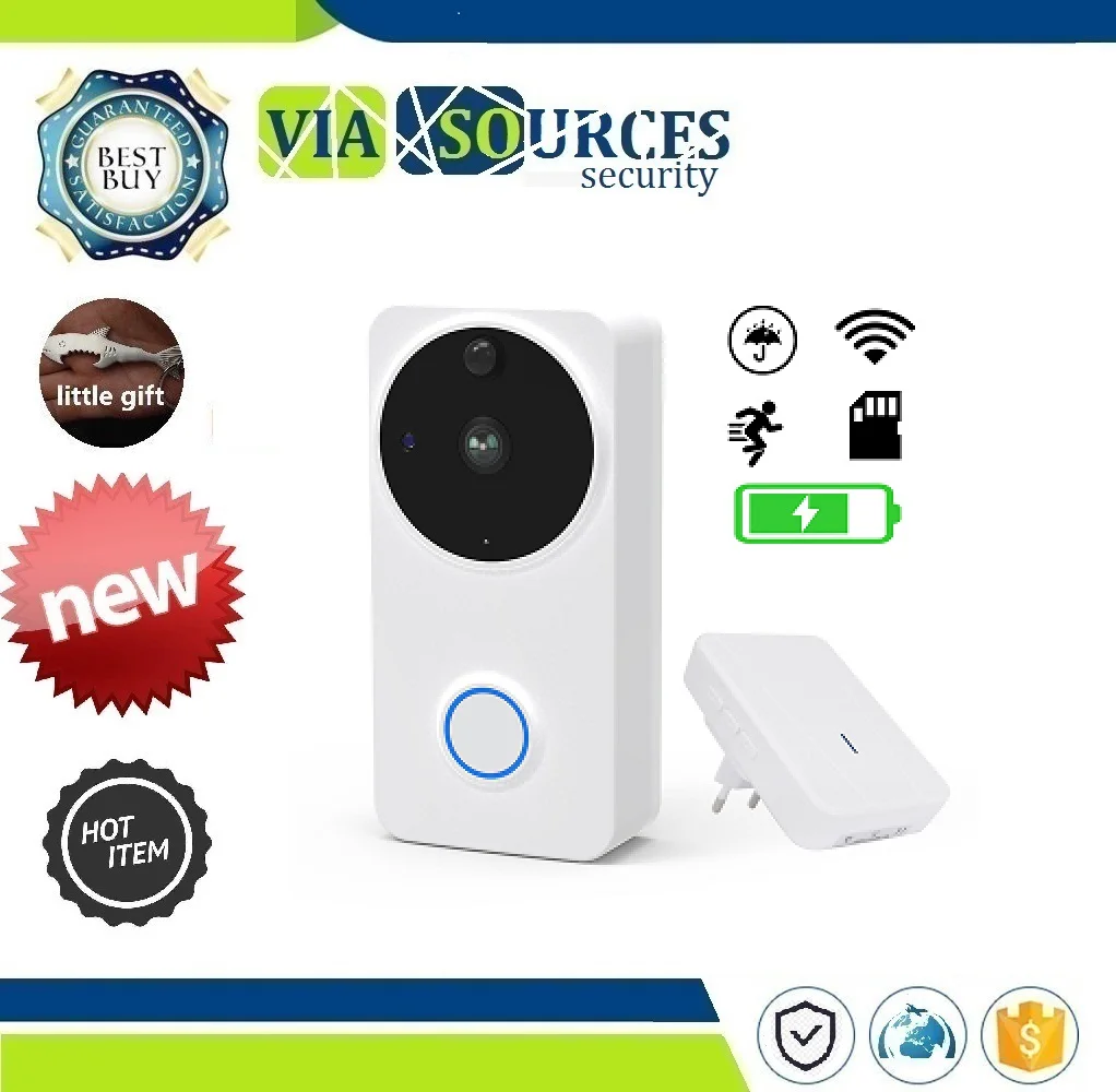 Waterproof Door Phone Wifi Battery Wireless Doorphone For Apartment Outdoor Doorbell Camera CTVMAN Video Intercom | Безопасность и