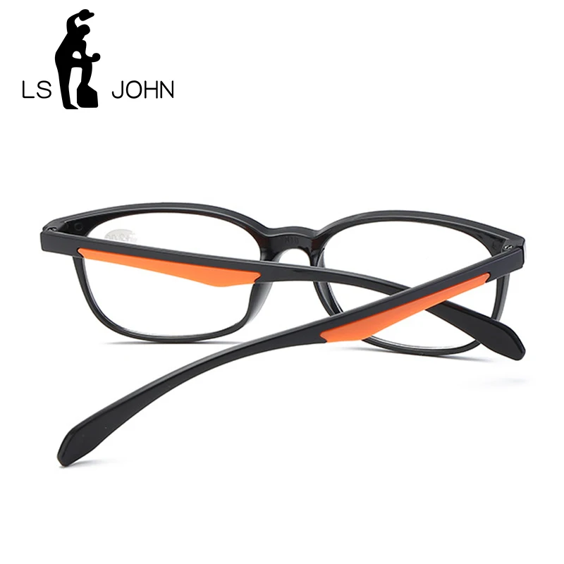 LS JOHN, модные женские и мужские очки для чтения TR90, ультралегкие ретро очки из смолы с прозрачными линзами, женские и мужские очки для чтения, очки для дальнозоркости