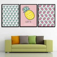 cartoon design fruit kawaii wall art home painting decor painting nordic canvas prints poster modern picture for living room
