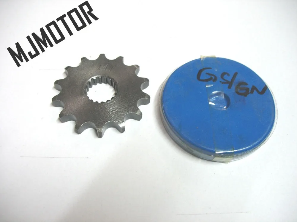 Цепь привода 14T для мотоцикла GS GN125 Suzuki Kawasaki QJ150 Keeway Honda Yamaha запасные части