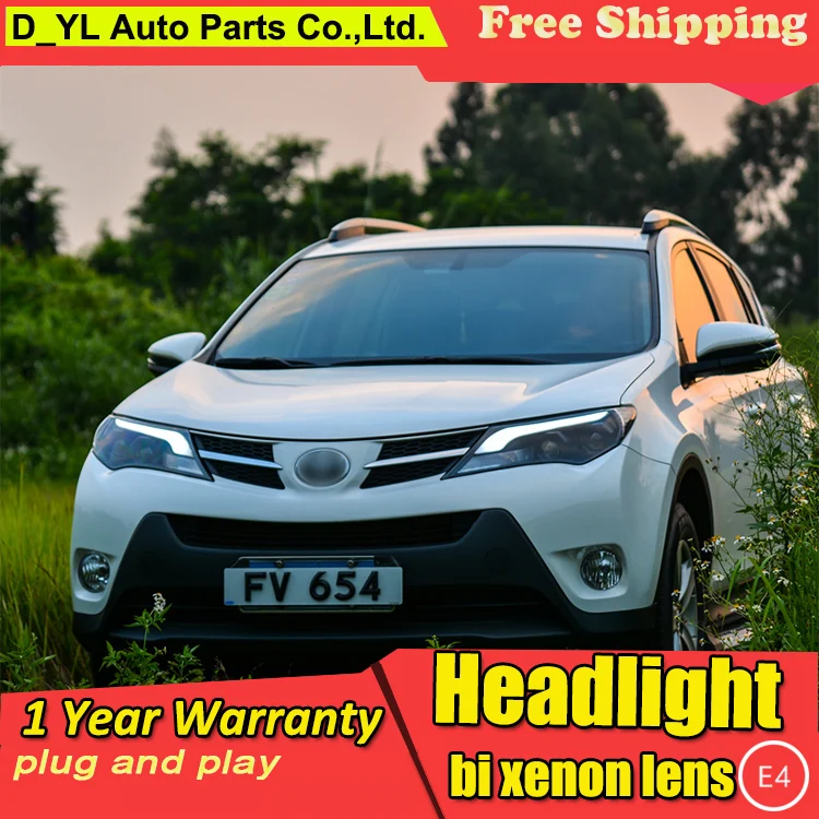 

Car Styling Headlights for toyota RAV4 LED Headlight 2013-2015 for RAV4 Head Lamp LED Daytime Running Light LED DRL Bi-Xenon HID