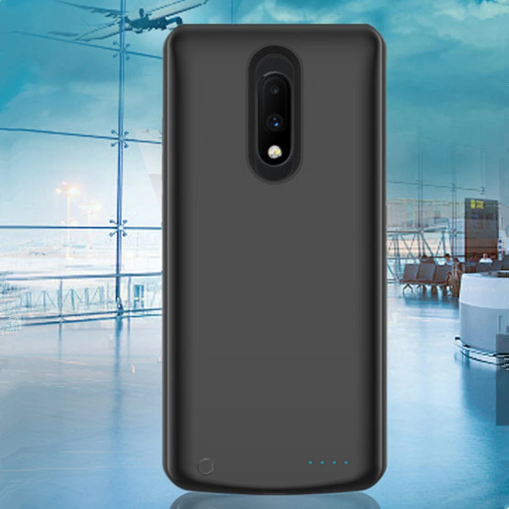 Внешний аккумулятор зарядное устройство чехол для Oneplus 7 power Bank 6500 мАч портативный