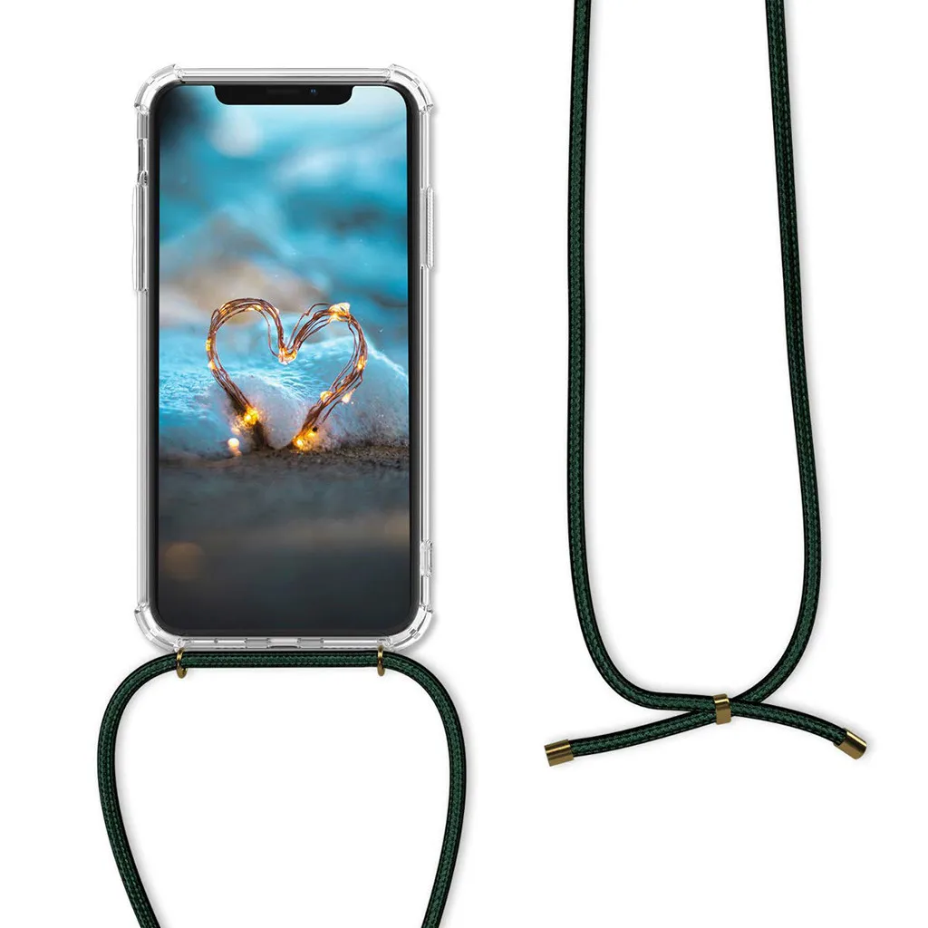 2019 Новый ремешок на шею выдвижной силиконовый чехол для телефона iphone X/X MAX/