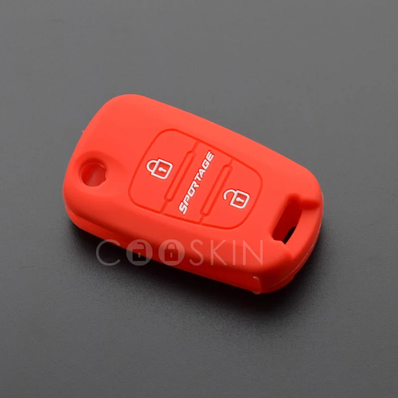 Silicone Car key Case Cover set for KIA 2013 Sportage 3 buttons smart car Styling protector shell accessories 10pcs/lot | Автомобили и
