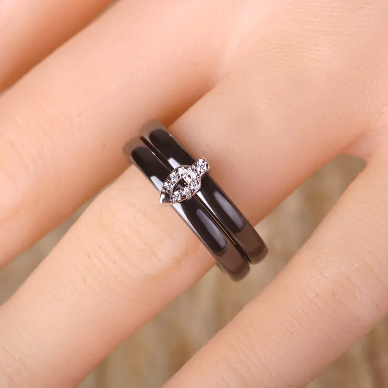 Женский комплект свадебных украшений Blucome набор керамических сережек и колец