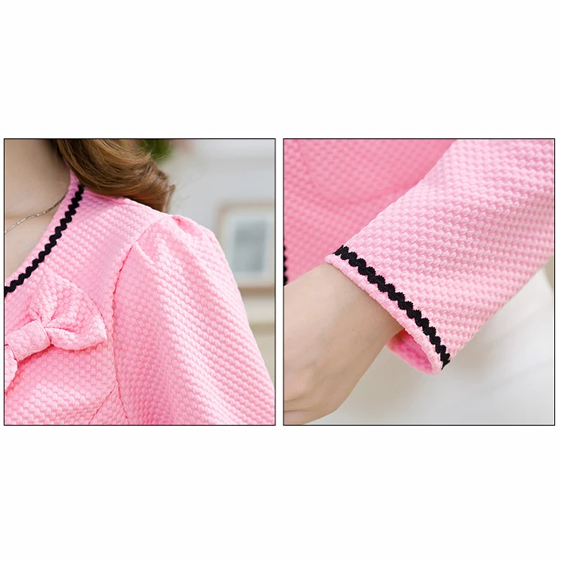 Новинка 2018 весенне-осенний костюм куртка для женщин короткая с бантом модный