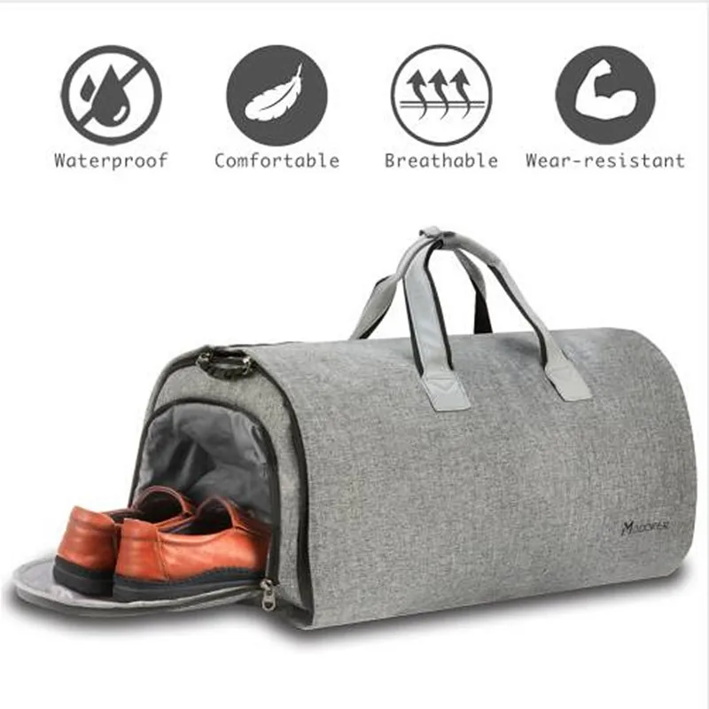 New Travel Garment Bag with Shoulder Strap Duffel Carry on Hanging Suitcase Clothing Business Multiple Pockets | Багаж и сумки