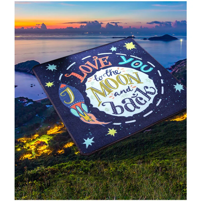 

Quiet non-slip carpet cartoon cute living room bedroom bed mats mood tea table blanket