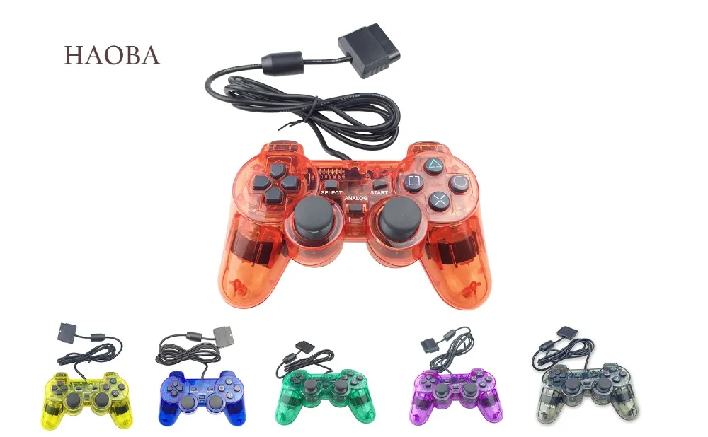 Проводной геймпад для PS2 контроллер playstation 2 вибрации видео игры играть станции sony