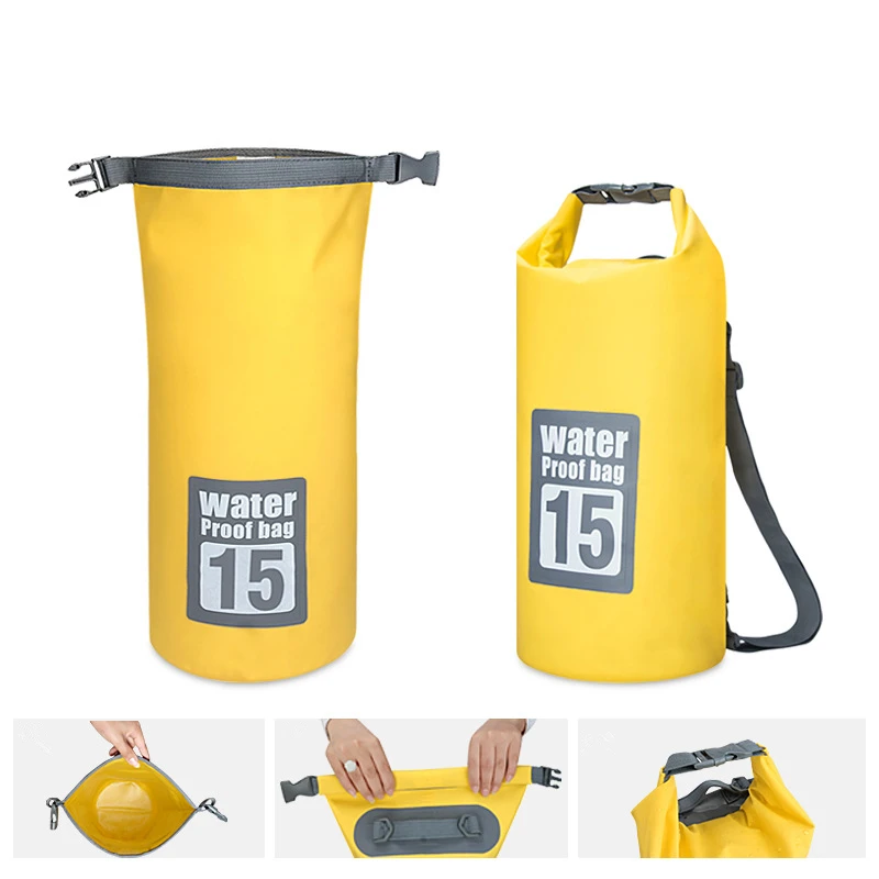 5L/10L/15L/20L водостойкий сухой мешок для плавания путешествия рафтинг рюкзак каноэ