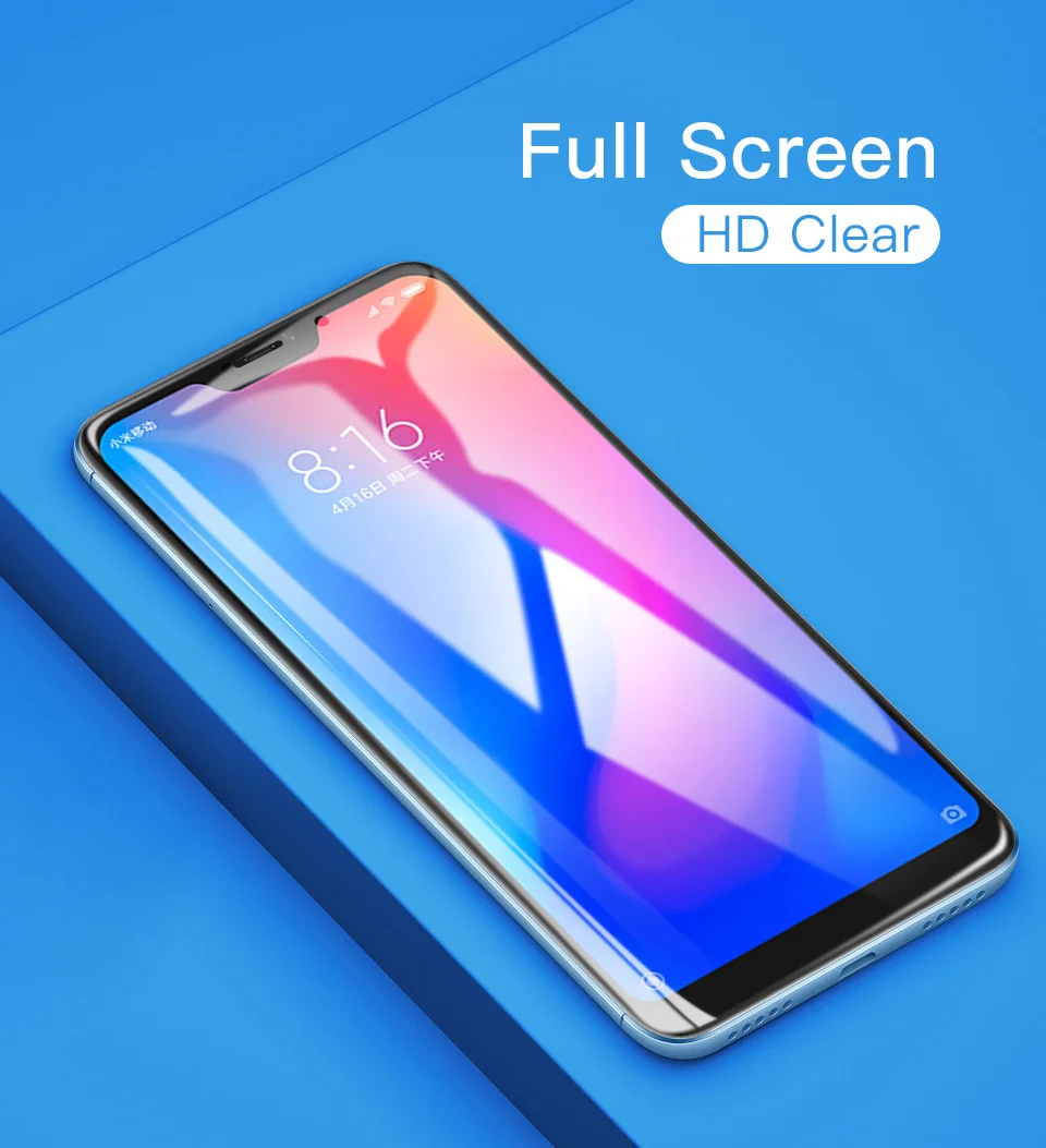Pocophone F1 закаленное стекло для Xiaomi Mi A2 Lite Redmi Note 7 Pro 4x A1 5 6 Plus защита экрана полное