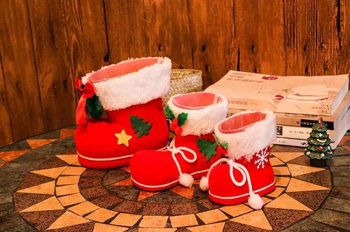 Рождественский Подарочный пакет Elf Spirit конфеты ботинки обуви чулки держатели