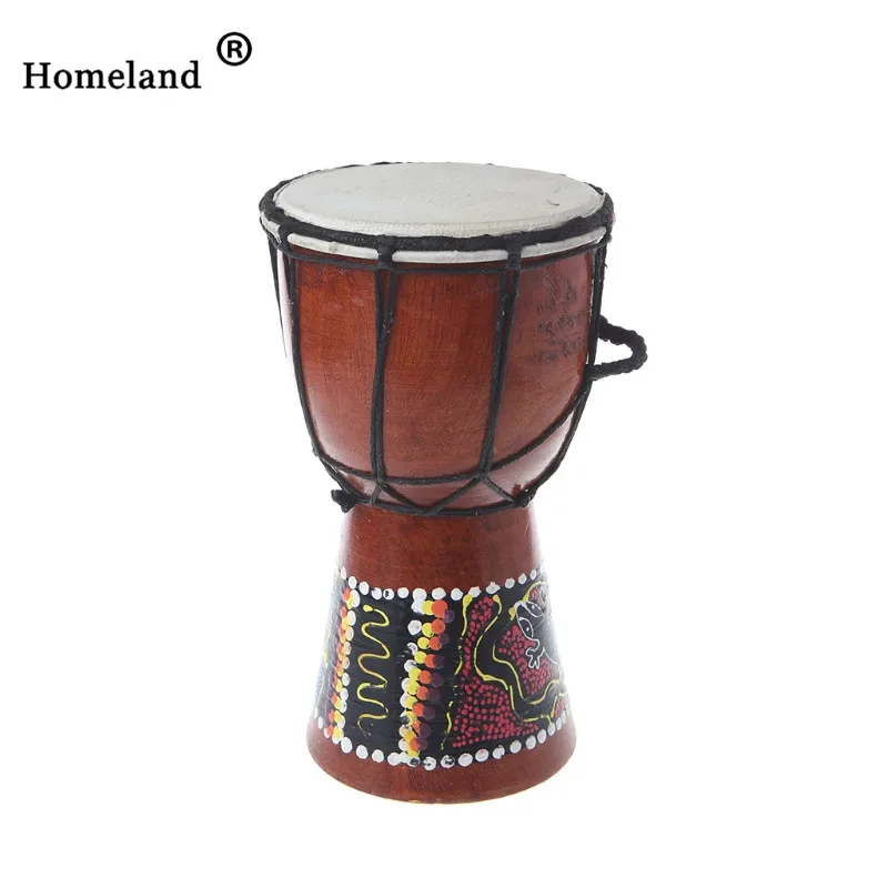 Аксессуары для барабана 4 дюймов Профессиональный Африканский Djembe барабан Bongo деревянный хороший звук музыкальный инструмент