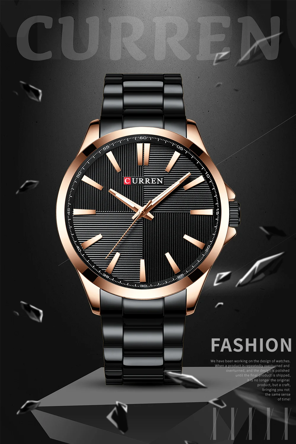CURREN Часы мужские модные часы роскошный браслет из нержавеющей стали Reloj Наручные часы Бизнес водонепроницаемые часы Relogio Masculino