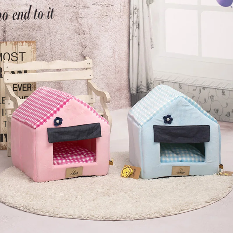 Съемный чехол и коврик для кошек собак ветронепроницаемое теплое гнездо