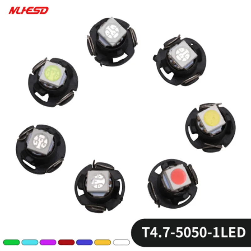 10X T4 t4.7 5050 SMD 12V Приборная лампа для приборной панели NEO автомобильная светодиодная