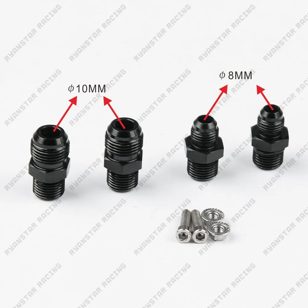 Универсальный толку Алюминий маслоуловитель резервуар/масляный бак с фильтром 2